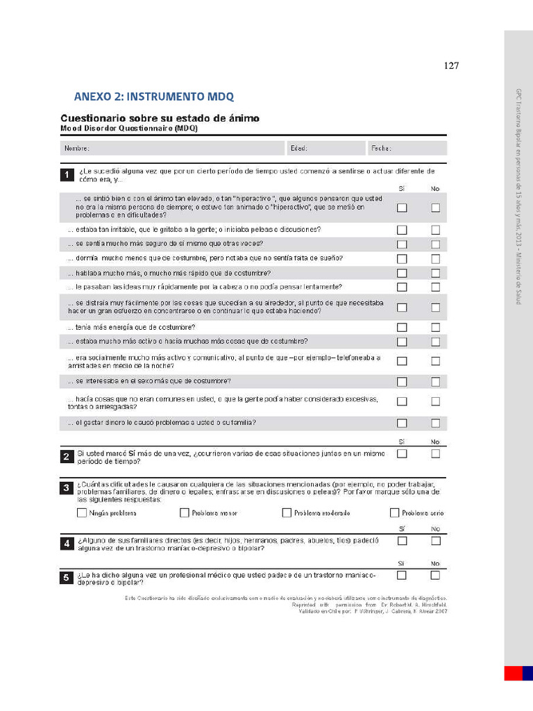 MDQ | PDF