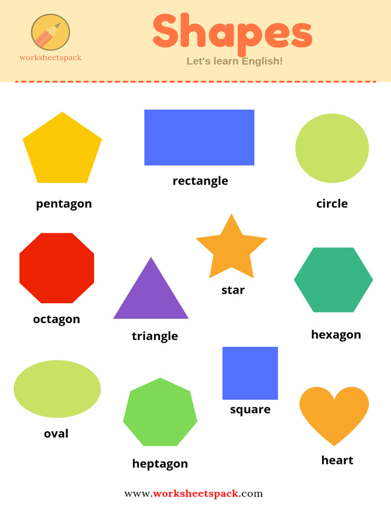 Shapes Names With Pictures | PDF