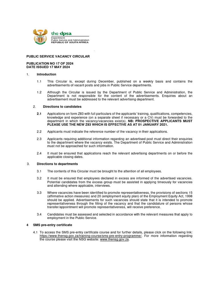 Psv Circular 17 of 2024 | PDF | Human Resource Management | Nursing