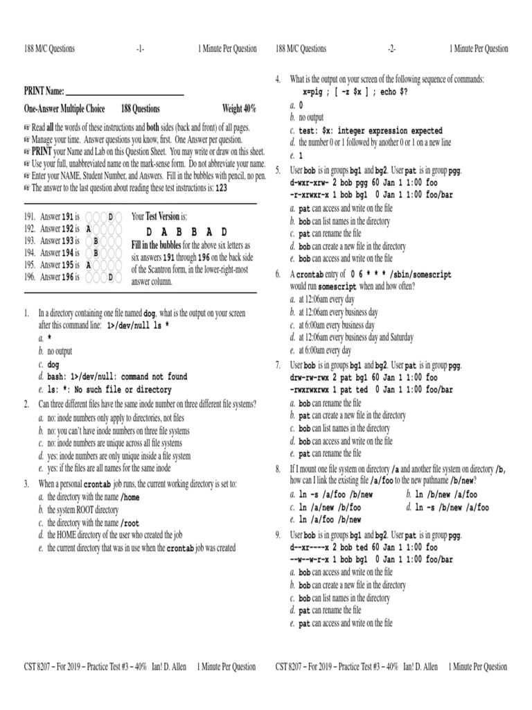 Practice Test 3 | PDF | Computer File | Computing