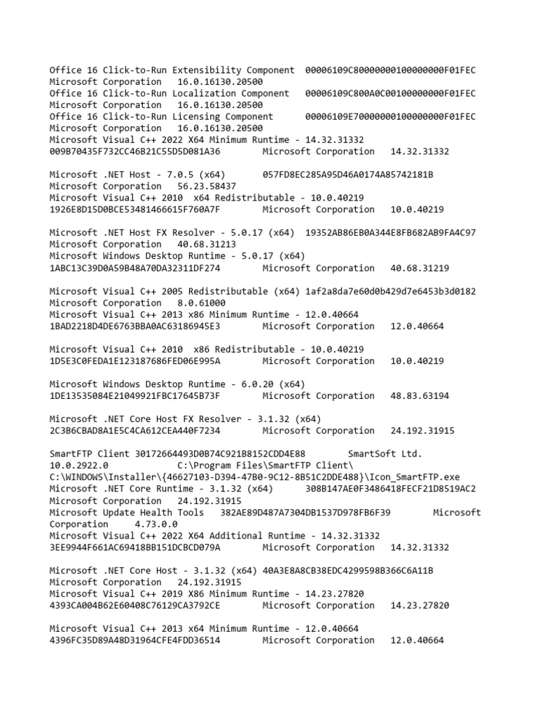 Microsoft Runtime Components Overview | PDF | Microsoft Windows ...