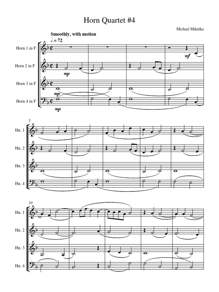 Horn Quartet 4 PDF | PDF