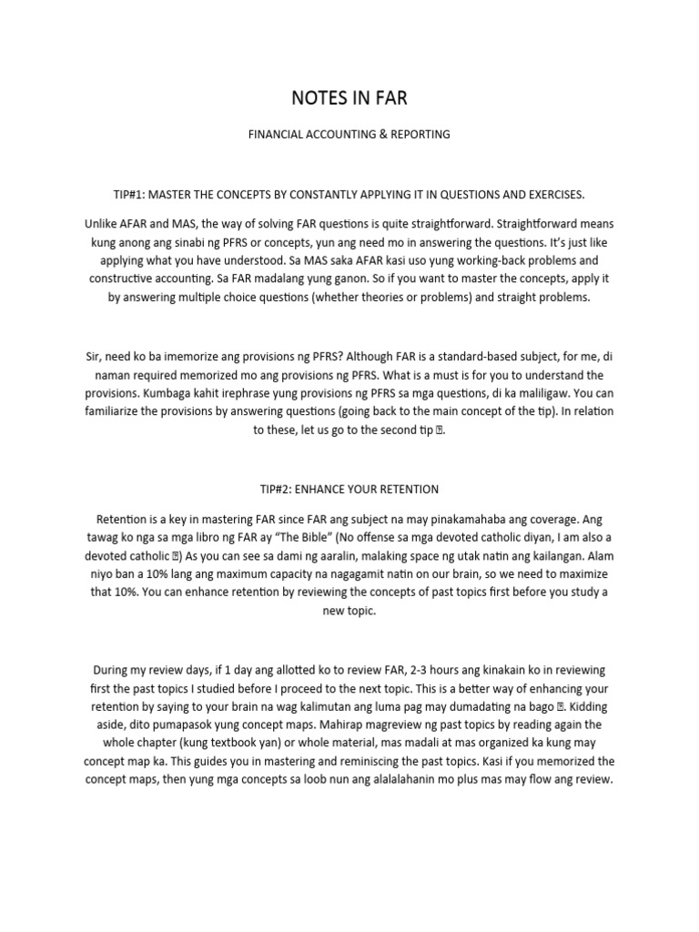 NOTES IN FAR-WPS Office | PDF