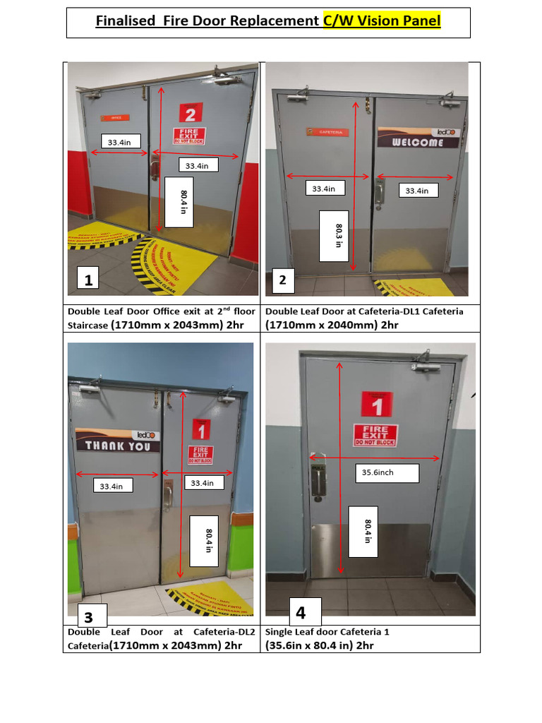 FD Finalised 112357 | PDF | Door | Building Engineering