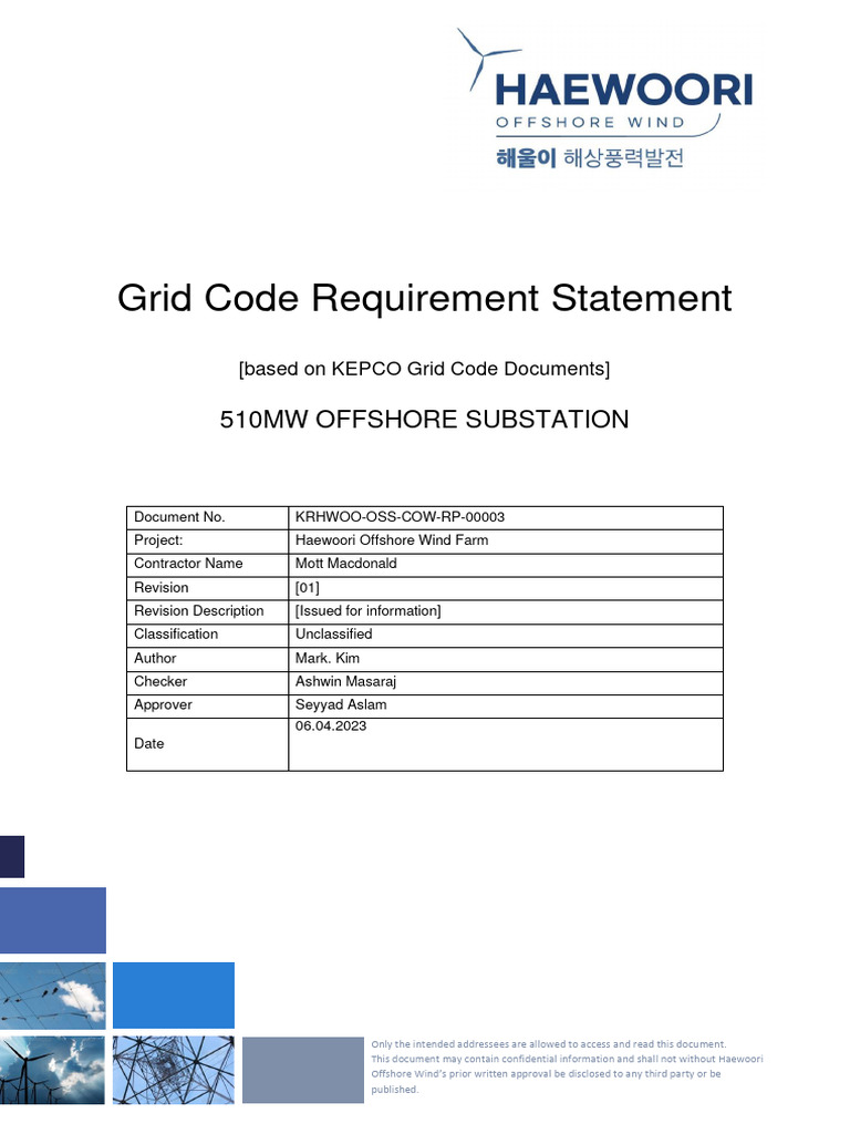 Grid Code Requirements for Offshore Wind | PDF | Electric Power ...