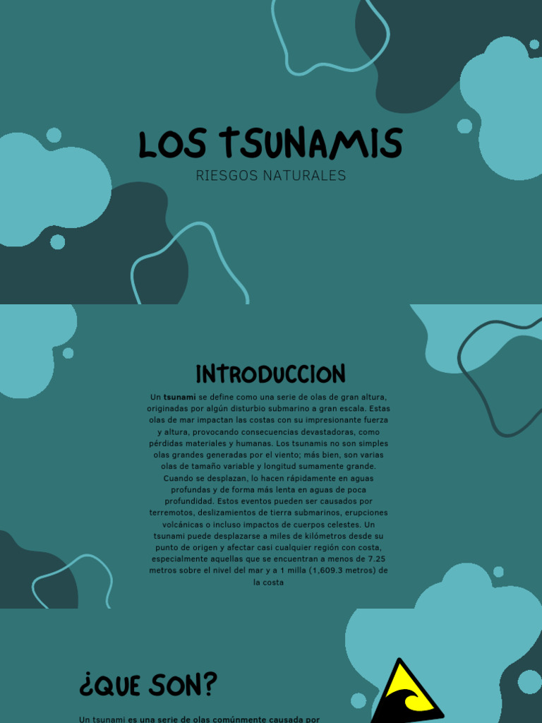 Riesgos y Prevención de Tsunamis | PDF | Tsunami | Temblores