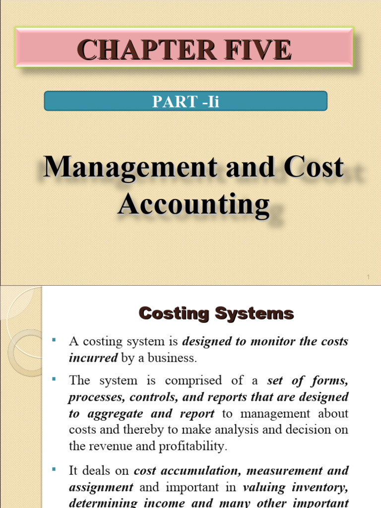 Costing Systems in Management Accounting | PDF | Cost Of Goods Sold | Cost