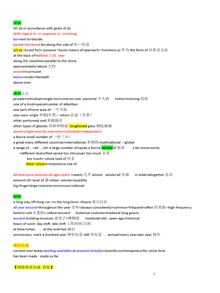 IELTS Listening Vocabulary Guide | PDF | Sidewalk | Road