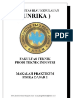 Praktek Fisika Modul K1 Kalorimeter