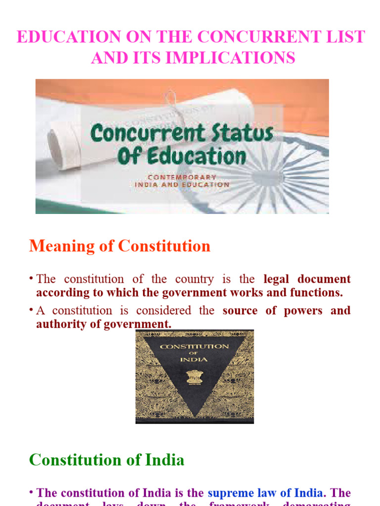 Concurrent List In India