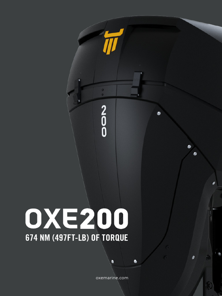OXE200 Diesel Outboard Specifications | PDF | Diesel Engine | Horsepower