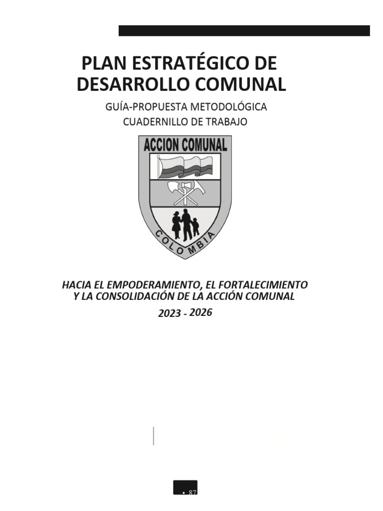 Plan Estratégico para el Desarrollo Comunal | PDF | Planificación ...
