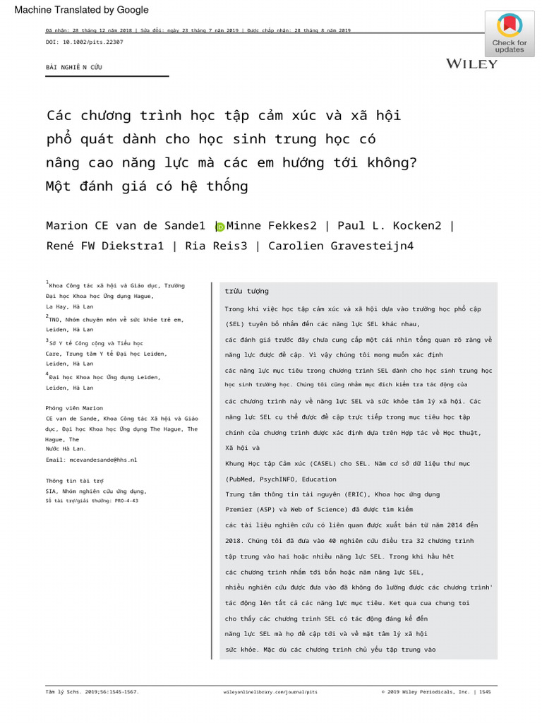 Sande 2019 | PDF