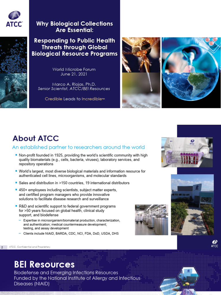 Responding to public health threats through global biological resource