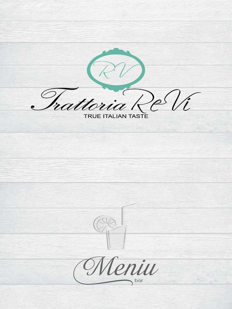 Meniu bar Trattoria Revi PDF