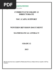 GR 12 - MLIT - Winter Revision Document - 2023