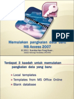 MS Access 2007: Memulakan Pangkalan Data Baru