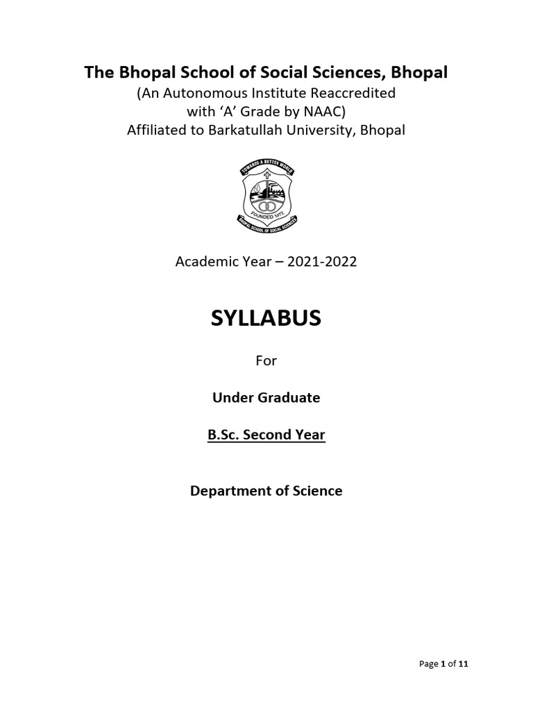 B.Sc. Second Year Computer Science Syllabus | PDF | C++ | Class ...