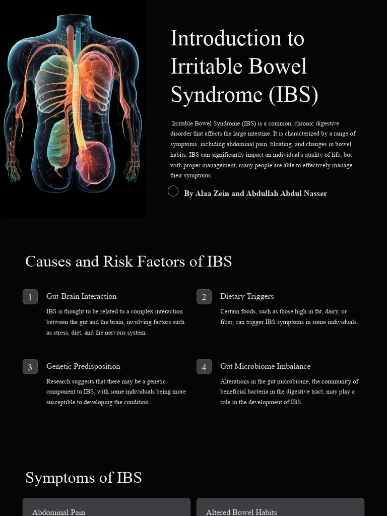 Understanding Irritable Bowel Syndrome (IBS) | PDF | Irritable Bowel ...