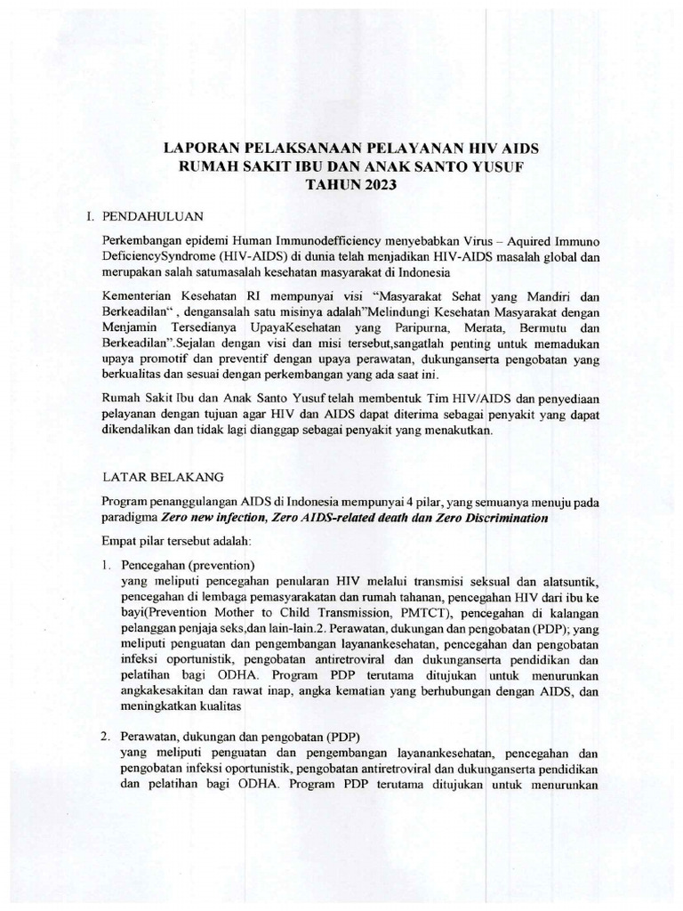 Laporan Pelaksanaan HIV AIDS | PDF