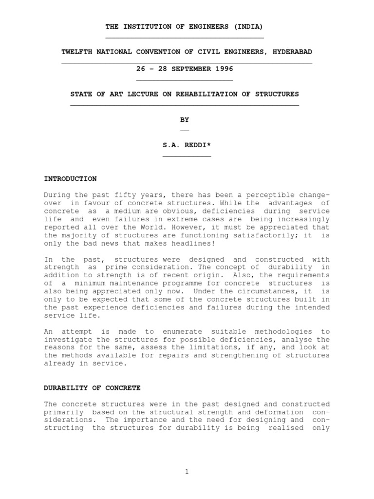 Rehabilitation of Bridges | PDF | Concrete | Prestressed Concrete