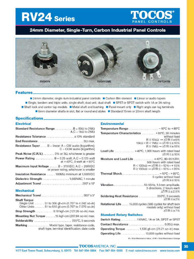 RV24YN PDF, RV24YN Description, RV24YN Datasheet, RV24YN View ...