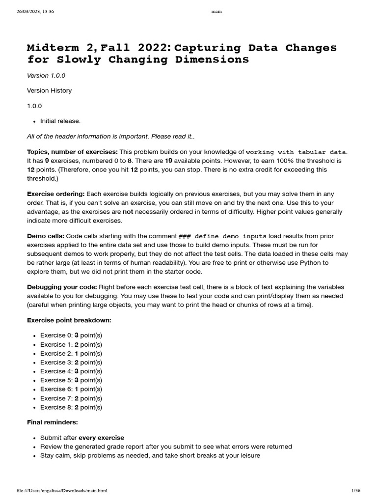 Data Science Midterm: SCD Challenges | PDF | Computer Science ...