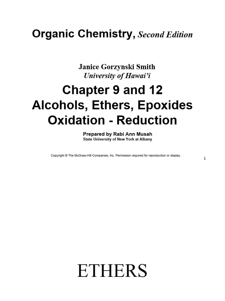7 Ethers and Epoxides | PDF | Ether | Alkene