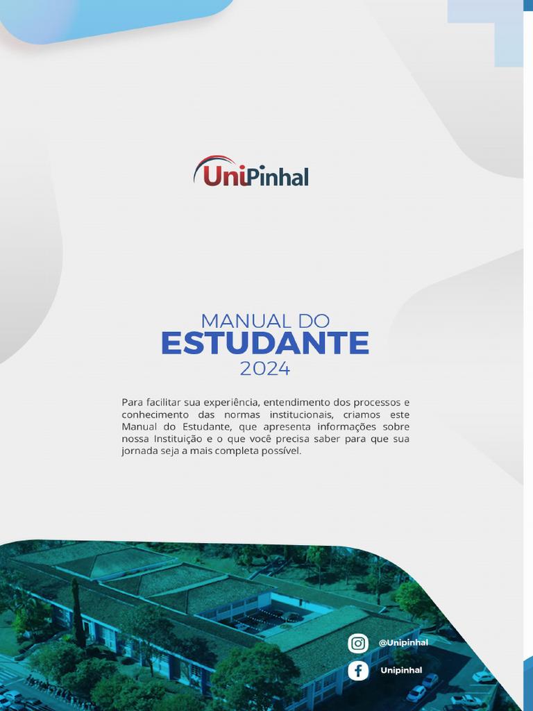 Manual do Estudante UniPinhal 2024 | PDF | Bibliotecas | Science