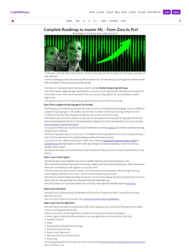Ml code with harry path pdf