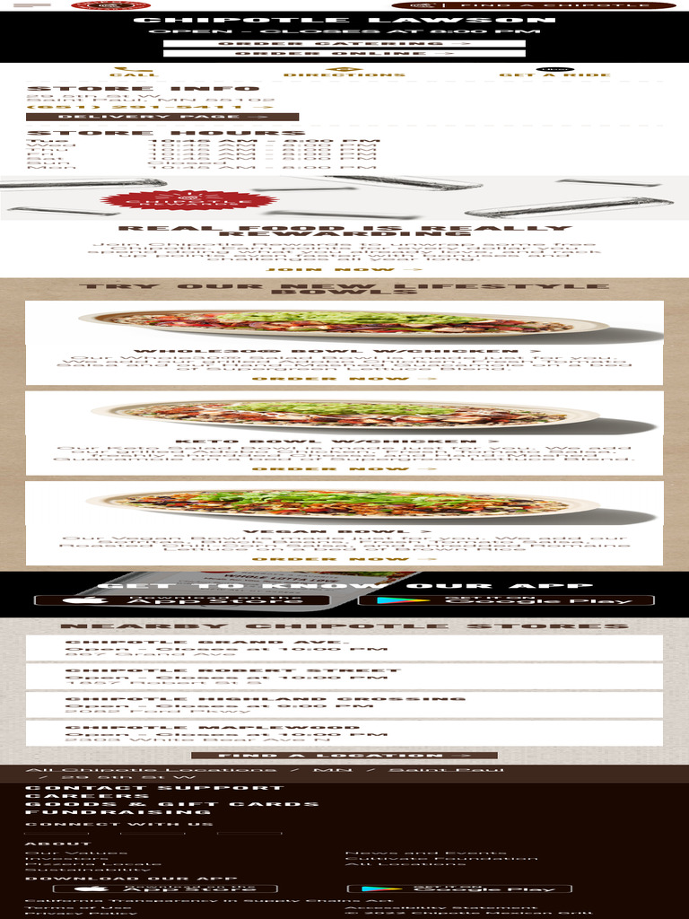Chipotle Mexican Grill Lawson Burritos, Fast Casual, Order Online in ...