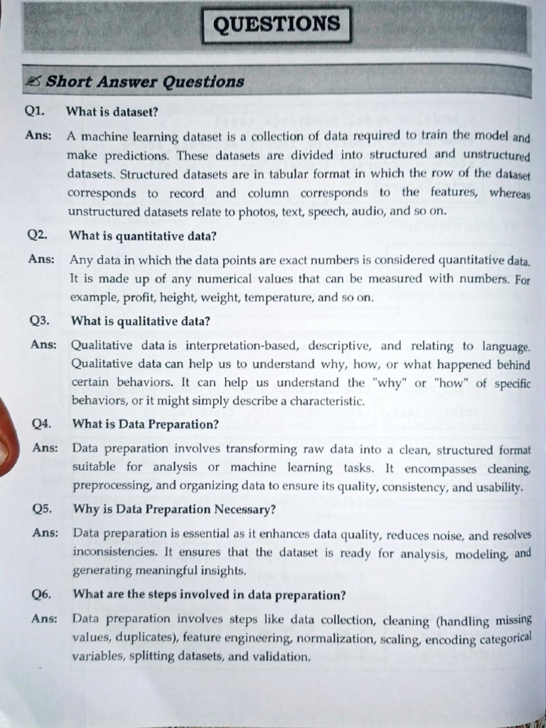 ML (Unit2 Questions With Answers) | PDF