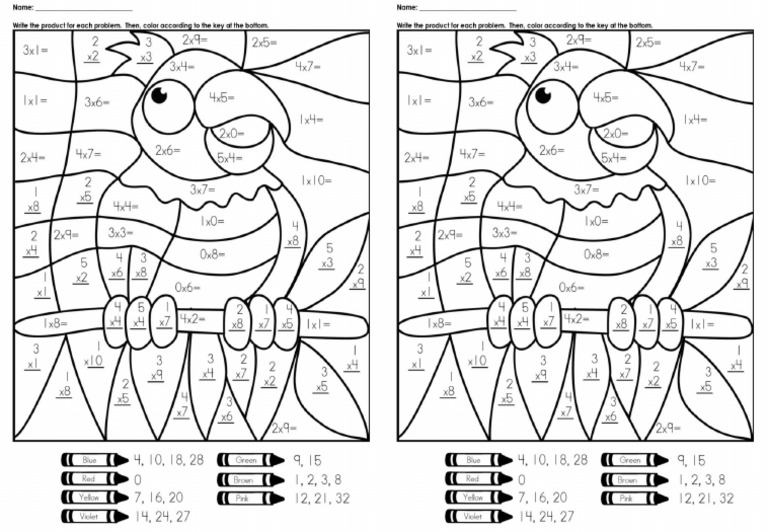Colour Multiplication Pdf