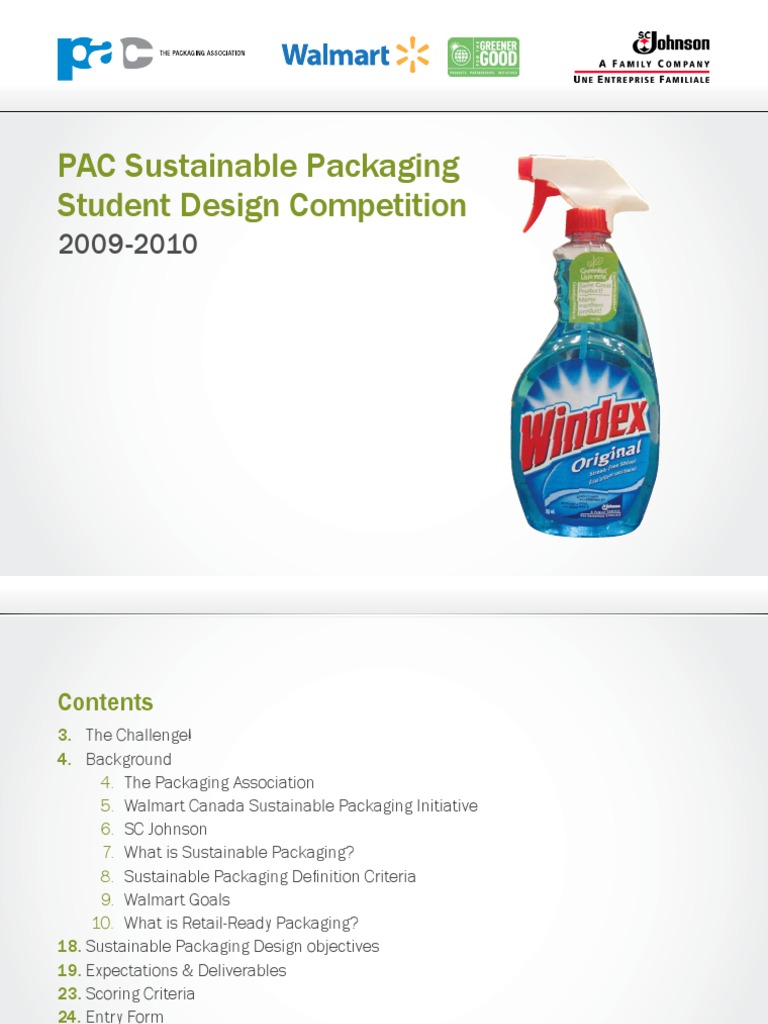 NA10 Student Sustainable Packaging Design Brief SM | PDF ...