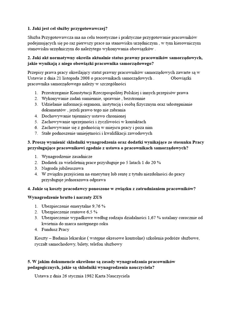 Pytania DBFO | PDF