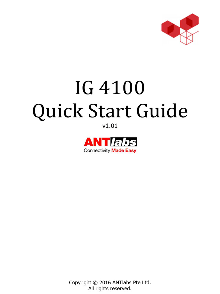 IG 4100 Quick Start Guide r1.01 | PDF | Computer Network | Domain Name ...