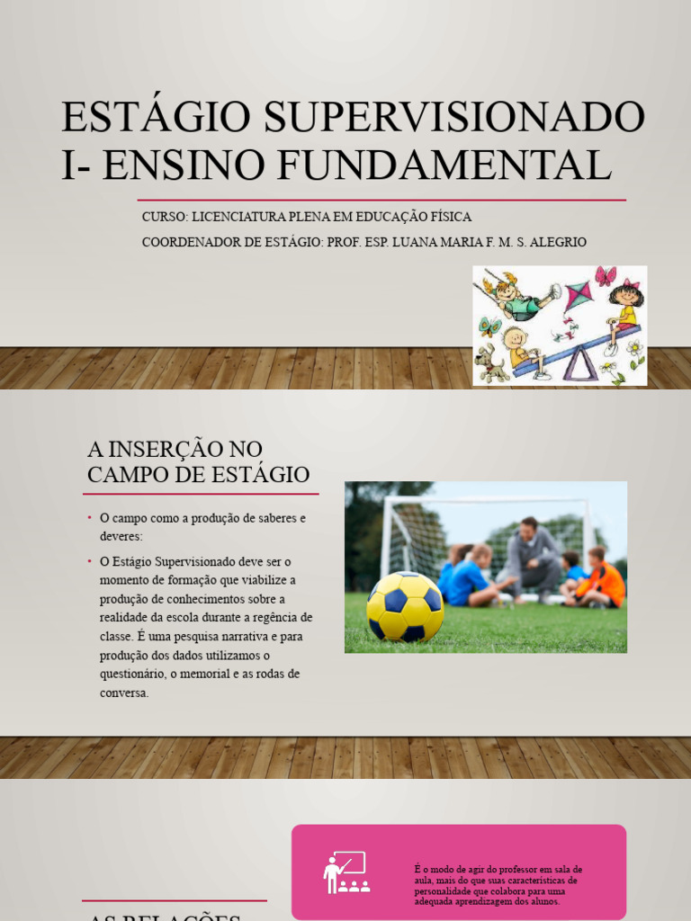 Estágio Supervisionado em Educação Física | PDF | Lição