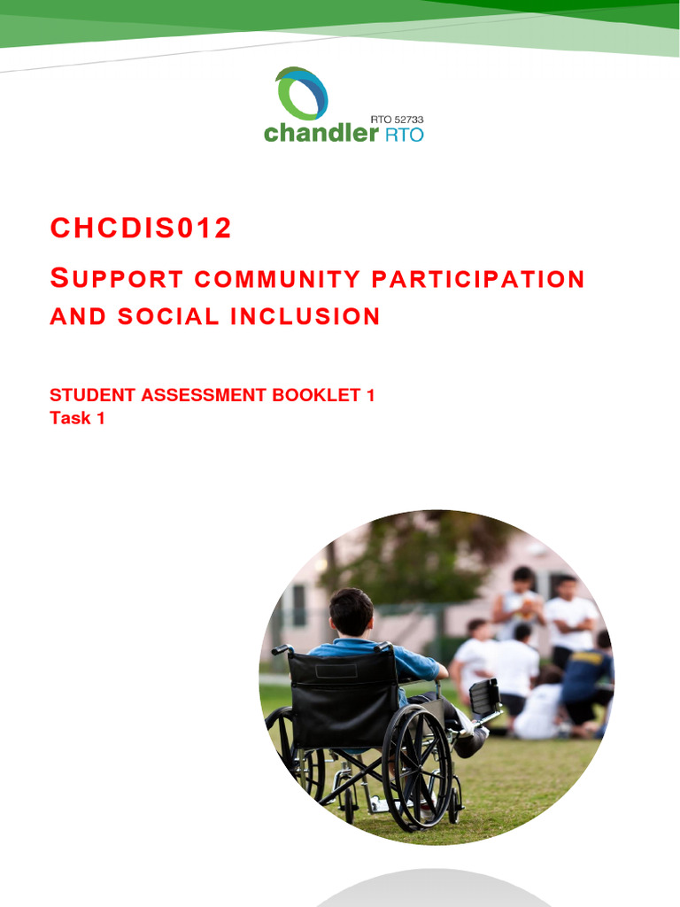Support Communiuty Participation and Social Inclusion | PDF ...