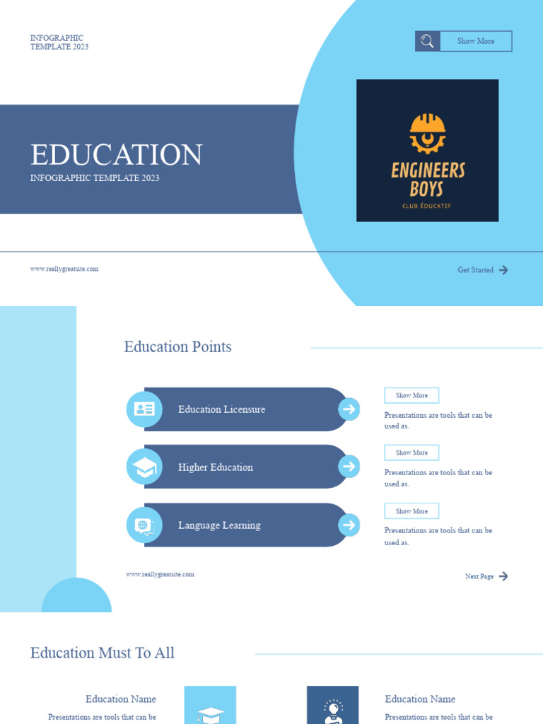 Education Infographic Template 2023 | PDF | Human Communication
