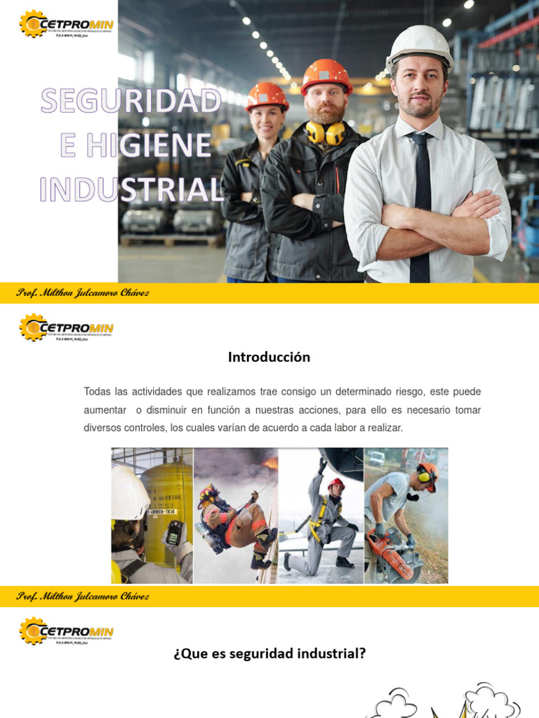 1 - Seguridad e Higiene Industrial | PDF | Seguridad y salud ...