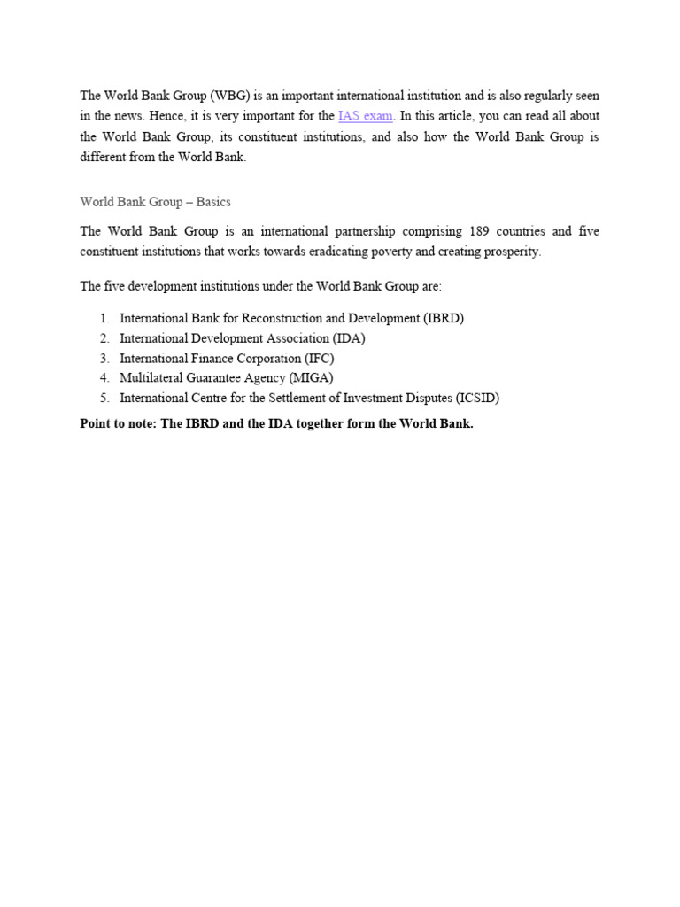 World Bank Group Download Free PDF World Bank Group World Bank