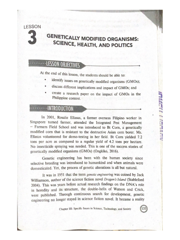 Chapter 13 - Genetically Modified Organisms 2 | PDF