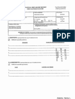 Henry L Adams Financial Disclosure Report For 2009