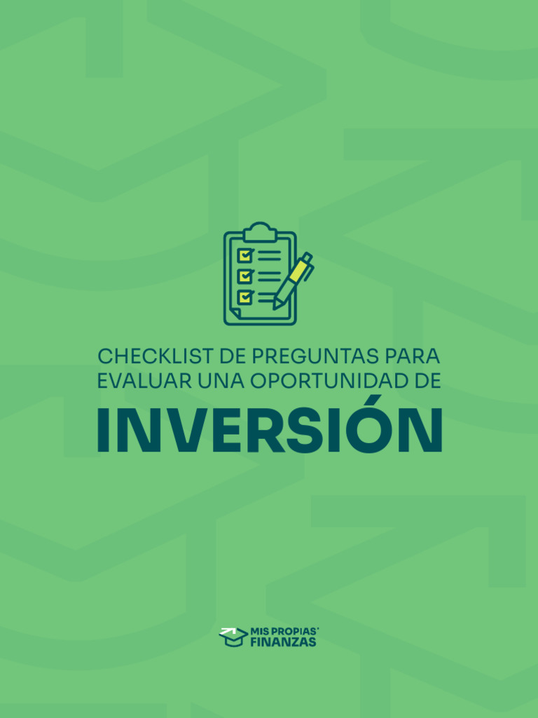 Checklist de Preguntas para Evaluar Una Oportunidad de Inversión | PDF ...