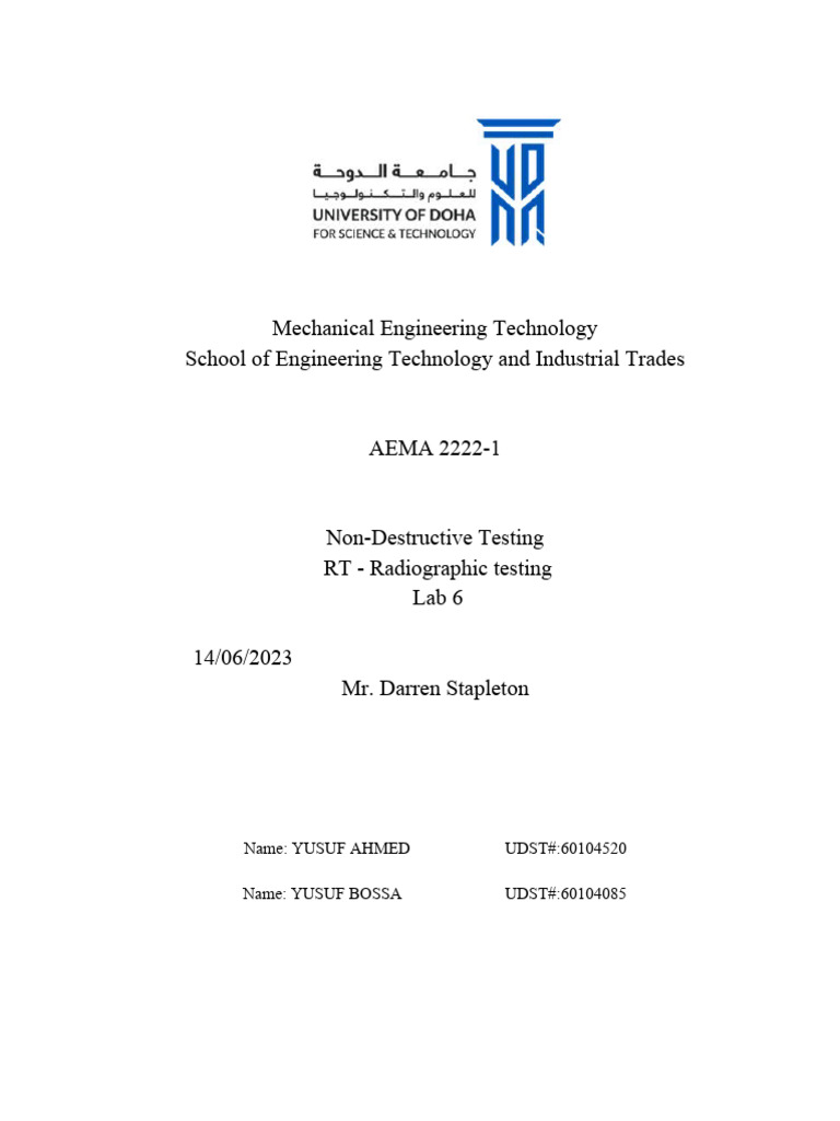 Radiographic Testing (RT) | PDF | Computers | Technology & Engineering
