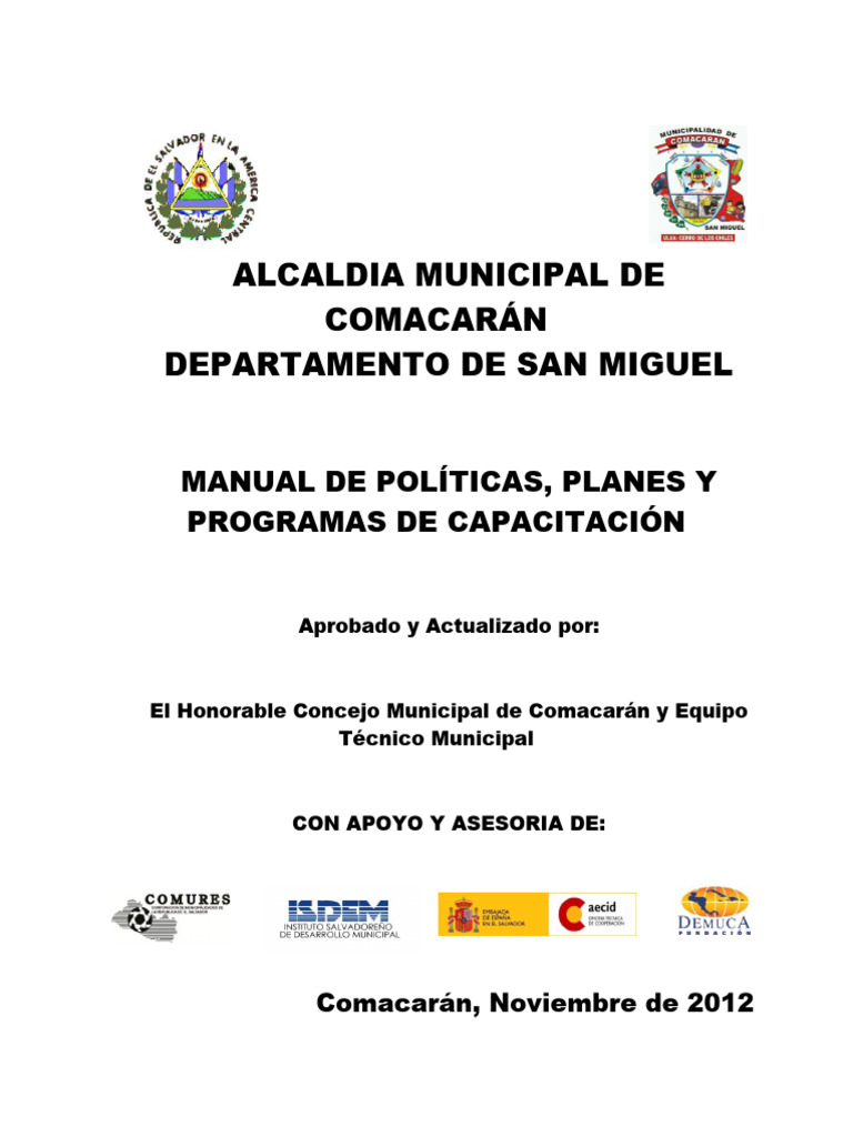 Manual de capacitacion comacar n actualizado pdf gesti n de