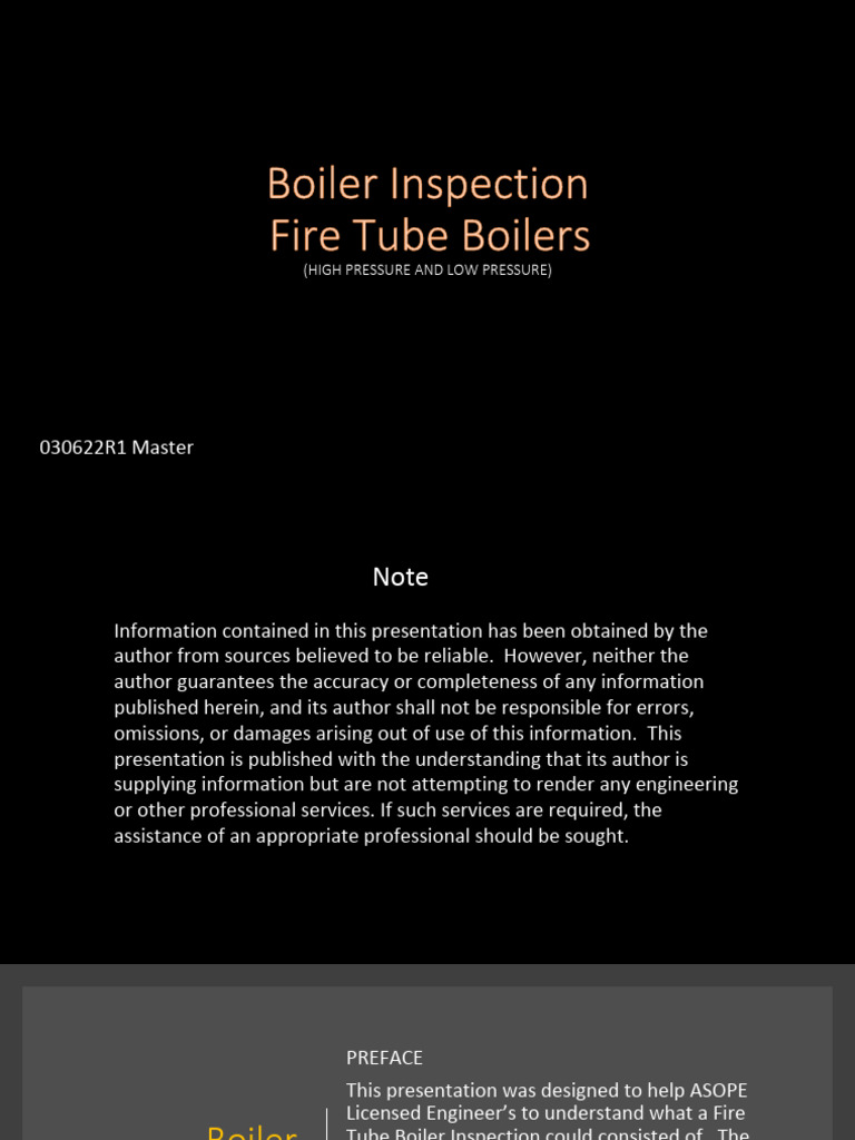 Fire Tube Boiler Inspection Guide | PDF | Boiler | Corrosion