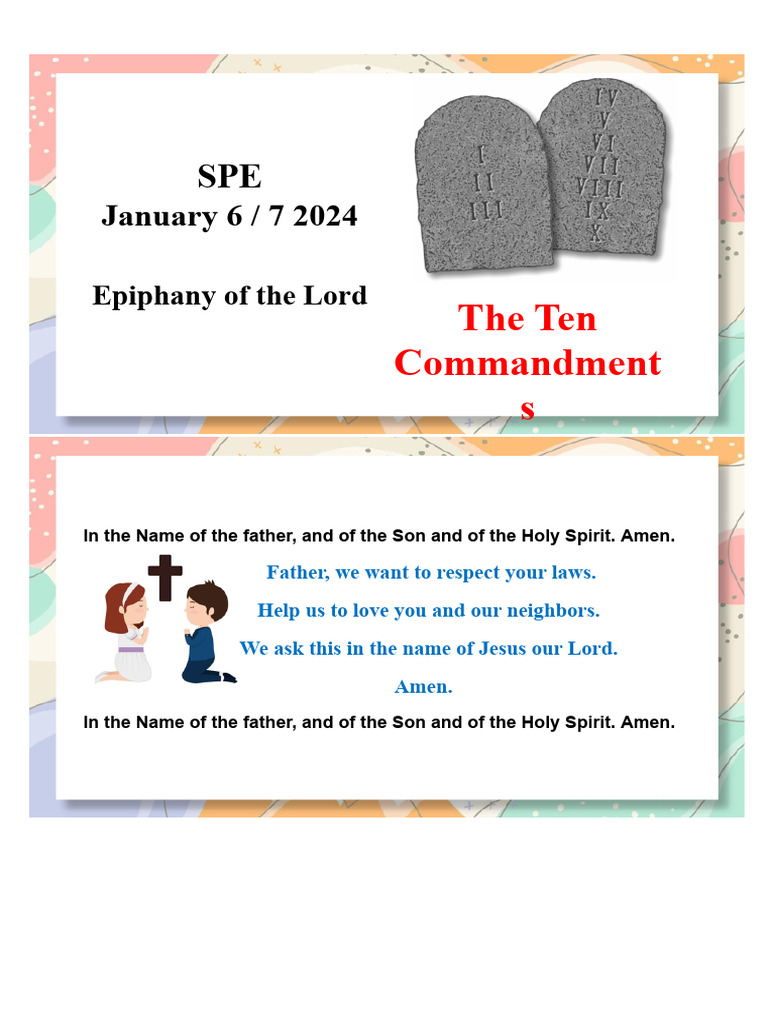 Understanding the Ten Commandments | PDF | Ten Commandments | Religious ...
