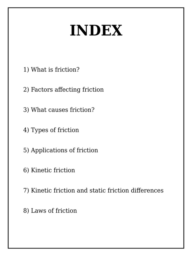 Understanding Friction: Types and Laws | PDF | Friction | Force