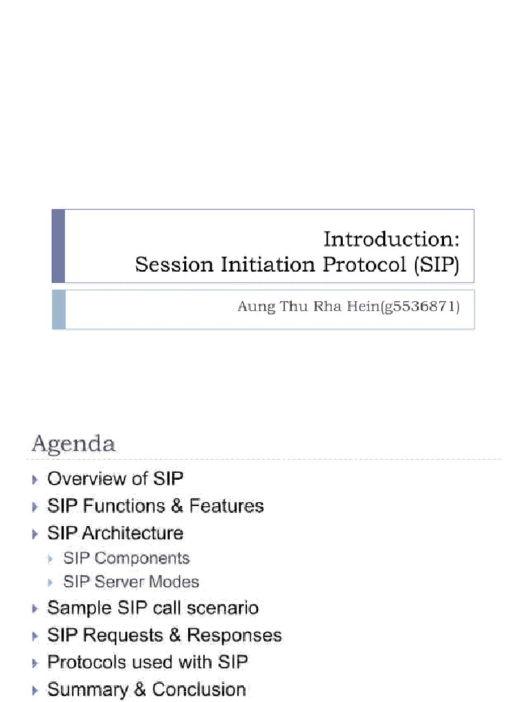 SIP | PDF